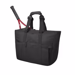 WILSON 2024 Lifestyle Tote Tennis Racket Bag - Holds up to 2 Rackets  Black