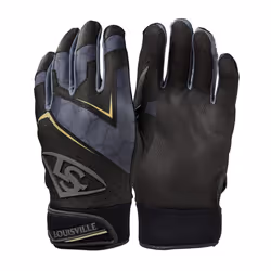 Louisville Slugger Youth Genuine 2.0 Batting Gloves - Black  Medium
