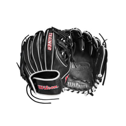 Wilson 27.5  Infield Pancake Training Baseball Glove - Right Hand Throw  Black/Red