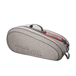 WILSON Team Tennis Racket Bag - Heather Grey  Holds up to 6 Rackets