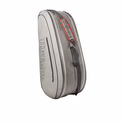 WILSON Team Tennis Racket Bag - Heather Grey  Holds up to 6 Rackets