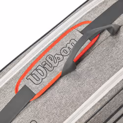 WILSON Team Tennis Racket Bag - Heather Grey  Holds up to 6 Rackets