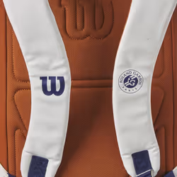 WILSON Roland Garros Super Tour Tennis Backpack - Navy/White  Holds up