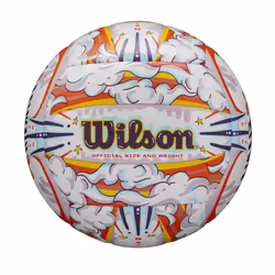 WILSON Graffiti Peace Volleyball - White/Orange