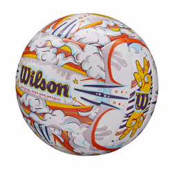 WILSON Graffiti Peace Volleyball - White/Orange
