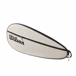 WILSON Premium Tennis Racket Cover - Holds 1 Racket  Cream
