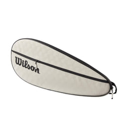 WILSON Premium Tennis Racket Cover - Holds 1 Racket  Cream