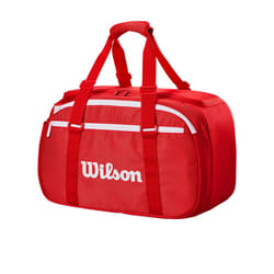 WILSON 2025 Super Tour Red Small Tennis Duffle - Red/White  Holds up to 2 Rackets