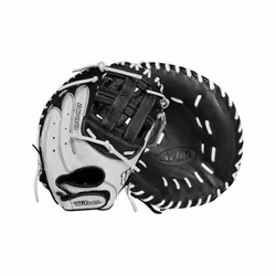 Wilson 2024 A700 FPCM 33"""" Fastpitch Catcher's Mitt - White/Black Right Hand Throw