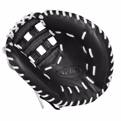 Wilson 2024 A700 FPCM 33"""" Fastpitch Catcher's Mitt - White/Black  Right Hand Throw