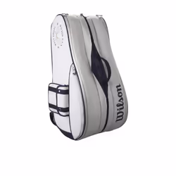 WILSON 1914 Heritage Tennis Racket Bag - Holds up to 12 Rackets  Cream/Dark Navy