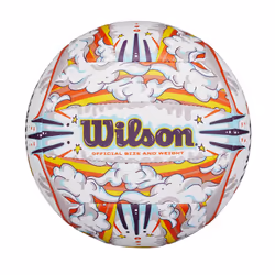 WILSON Graffiti Peace Volleyball - Official Size White/Orange