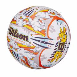 WILSON Graffiti Peace Volleyball - Official Size  White/Orange