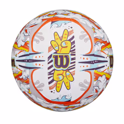 WILSON Graffiti Peace Volleyball - Official Size  White/Orange