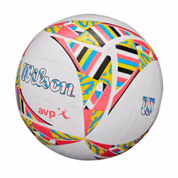 WILSON AVP Movement Volleyball - Official Size  Pink/Yellow/Blue