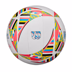 WILSON AVP Movement Volleyball - Official Size  Pink/Yellow/Blue