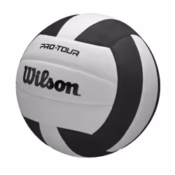 WILSON Pro Tour Indoor Volleyball - Black/White  Official Size
