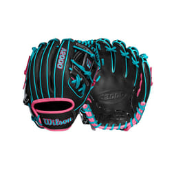 Wilson Winter 2024 A2000 1786SS 11.5"""" Infield Baseball Glove - Black/Teal/Pink  Right Hand Throw