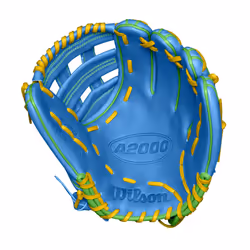 Wilson Spring 2025 A2000 PP05 11.5  Infield Baseball Glove - Right Hand Throw  Sky Blue/Optic Yellow