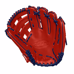 Wilson Winter 2024 A2000 Masataka Yoshida 12.5"""" Outfield Baseball Glove - Red/Navy  Right Hand Throw