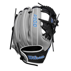 Wilson 2024 A900 PF1125 Pedroia Fit 11.25  Infield Baseball Glove - Grey/Black/Royal  Right Hand Throw