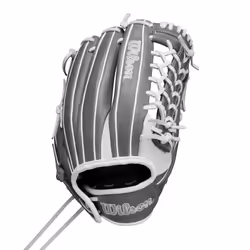 Wilson Fall 2024 A1000 T125 12.5 Outfield Fastpitch Softball Glove - White/Grey Right Hand Throw