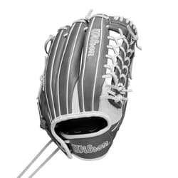Wilson Fall 2024 A1000 T125 12.5  Outfield Fastpitch Softball Glove - White/Grey  Right Hand Throw