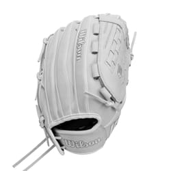 Wilson Fall 2024 A1000 V125 12.5  Outfield Fastpitch Softball Glove - White/Grey  Right Hand Throw