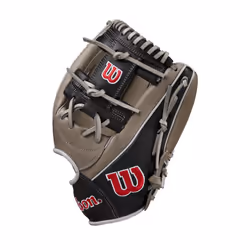 Wilson Fall 2024 A1000 1787 11.75  Infield Baseball Glove - Grey/Black/Red  Right Hand Throw