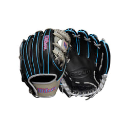 Wilson Fall 2024 A1000 DP15 11.5  Infield Baseball Glove - Black/Grey/Cool Blue/Pink  Right Hand Throw