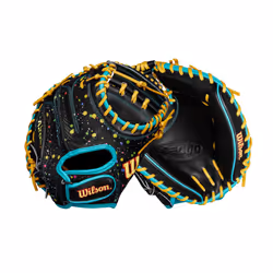 Wilson Spring 2025 A2000 PF33SS 33 Baseball Catchers Mitt - Rigtht Hand Throw Variety/Yellow/Teal