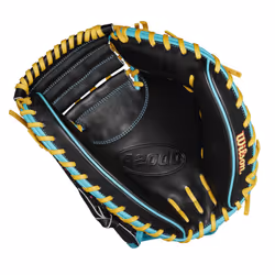 Wilson Spring 2025 A2000 PF33SS 33  Baseball Catchers Mitt - Rigtht Hand Throw  Variety/Yellow/Teal
