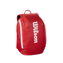 WILSON 2025 Super Tour Red Tennis Backpack - Red/White  Holds up to 2 Rackets