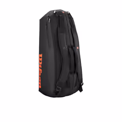 WILSON Clash V3 Super Tour Tennis Racket Bag - Black/Infrared  Holds up to 6 Rackets