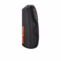 WILSON Clash V3 Super Tour Tennis Racket Bag - Black/Infrared  Holds up to 3 Rackets