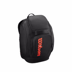 WILSON Clash V3 Super Tour Tennis Backpack - Black/Infrared Holds up to 2 Rackets