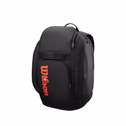 WILSON Clash V3 Super Tour Tennis Backpack - Black/Infrared  Holds up to 2 Rackets