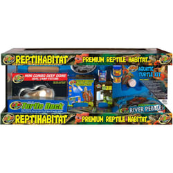 ) ZooMed Reptihabitat Turtle Complete Kit Aquatic Terrapin Kit 20gal - Kit 20gal (76x30x30cm