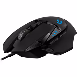 Logitech G 910-005472, Right-hand, Optical, USB Type-A, 16000 DPI, 1 ms, Black