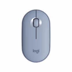 Logitech Pebble M350, Ambidextrous, Optical, RF Wireless + Bluetooth, 1000 DPI, Blue