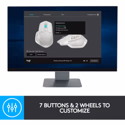 Logitech MX Master 2S Wireless Mouse,Use on Any Surface,Hyper-fast Scrolling,Ergonomic Shape,Rechargeable,Control up to 3 Apple Mac&Windows Computers