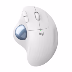 Logitech 910-005868, Right-hand, Trackball, RF Wireless + Bluetooth, 2000 DPI, White