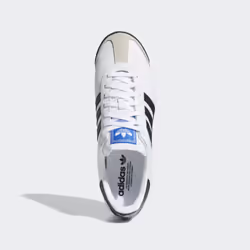 adidas Originals Men's Samoa Retro Sneaker Running Shoe  White/Black  10.5 M US