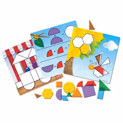 Learning Resources Shapes Don't Bug Me Geometry Activity Set 136 Pieces Ages 5+ Multicolor