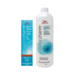 ) Wella Color Charm 6W Dark Sand Demi â Permanent Haircolor - 6W + Activating Lotion (15.4oz