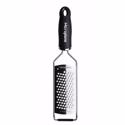 Microplane GOURMET SERIES PARMESAN STAR GRATER, Flat grater, Black, Stainless steel, Stainless steel, Hanging loop, 1 pc(s)