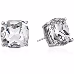 kate spade new york Essentials SilverTone Small Square Stud Earrings