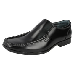 Mens Hush Puppies Formal Loafers Coach IIS - UK 6, Black