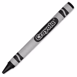Crayola Crayons Black Single Color Crayon Refill 12 Count Bulk Crayons School Supplies