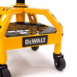 DEWALT Heavy-Duty Metal Rolling Stool for Shop or Garage  Padded 360-degree Swivel Seat  Durable Steel Frame  Adjustable